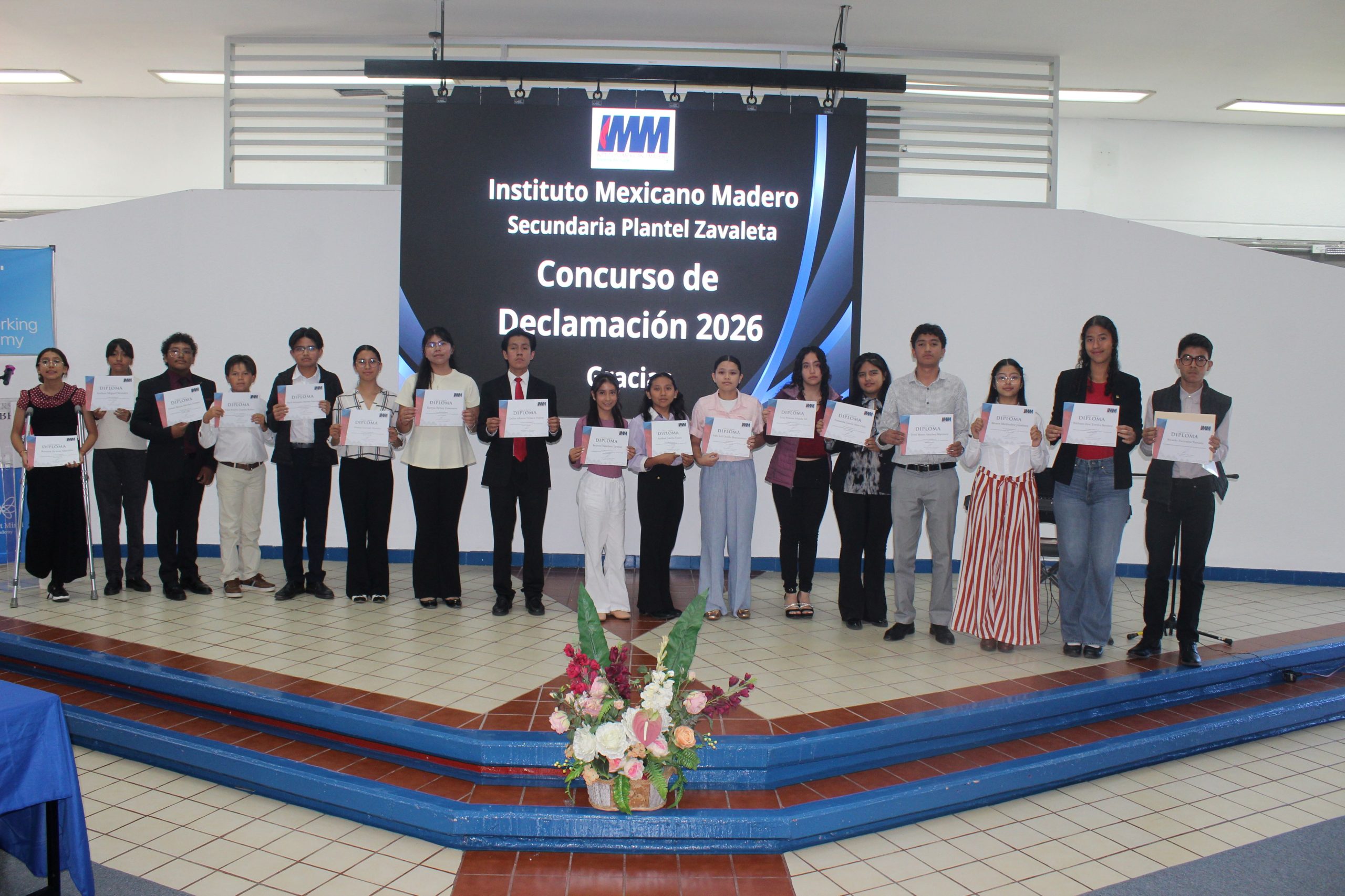 Secundaria del IMM Plantel Zavaleta lleva a cabo el Concurso de Declamación